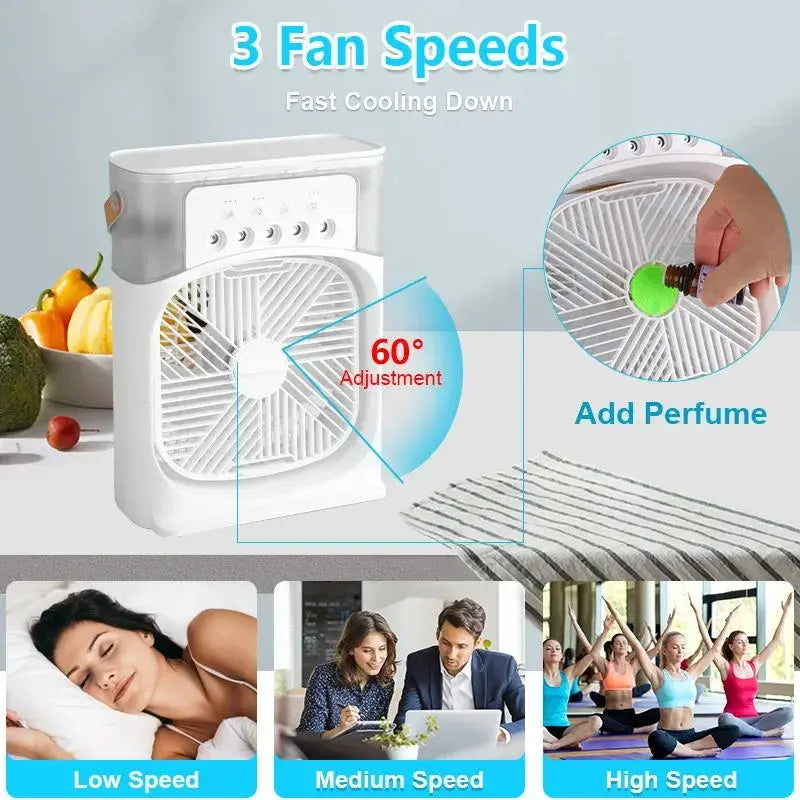 Portable 3-in-1 Air Conditioner Fan.