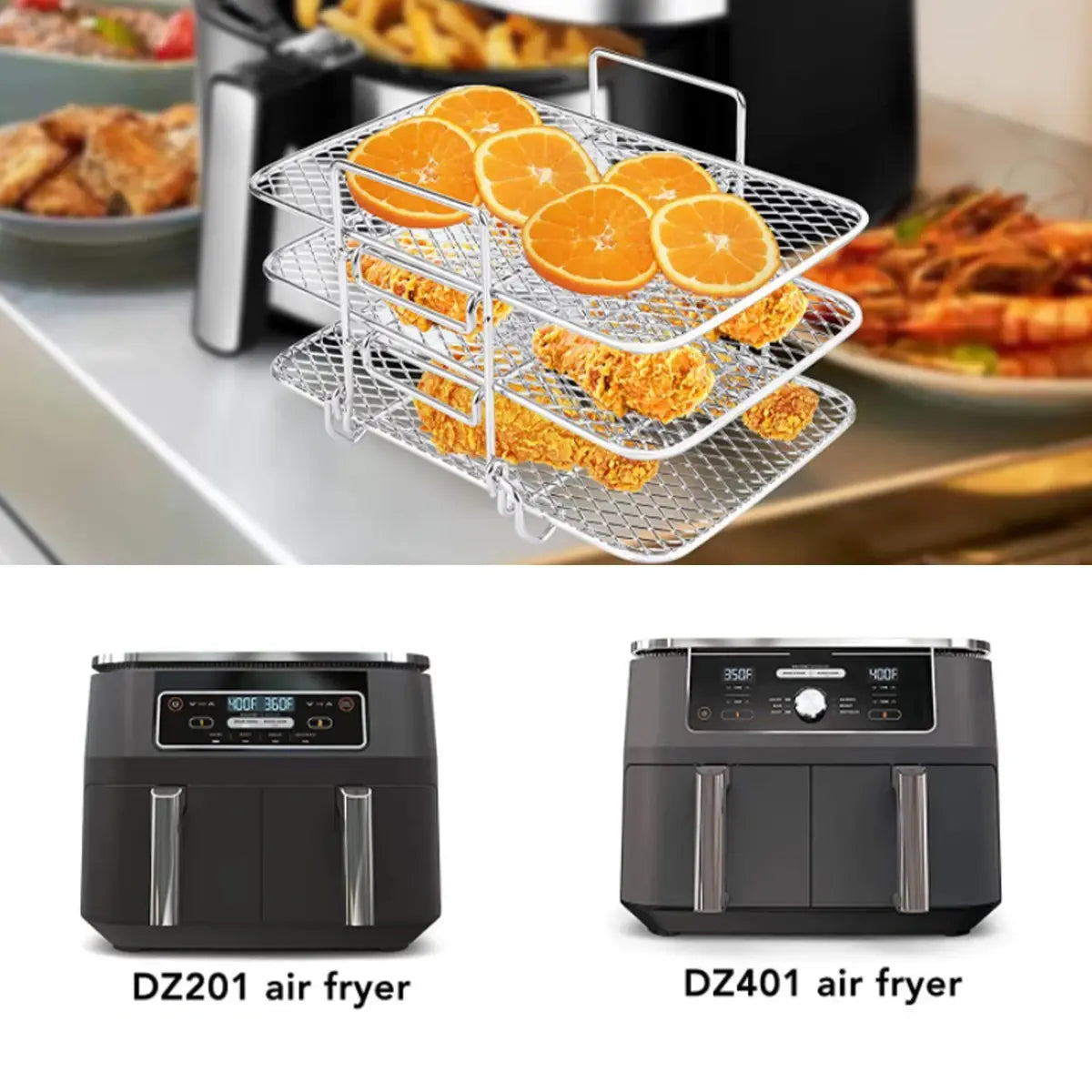 3-layers Air Fryer Rack