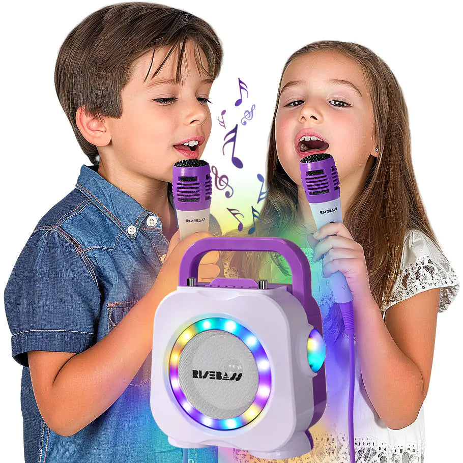 Karaoke Machine for Kids - Bluetooth Speaker with 2 Microphone - Portable Kids Karaoke Machine for Girls and Boys - Birthday Gift for Girls and Boys Ages 2 Years Old and Up..