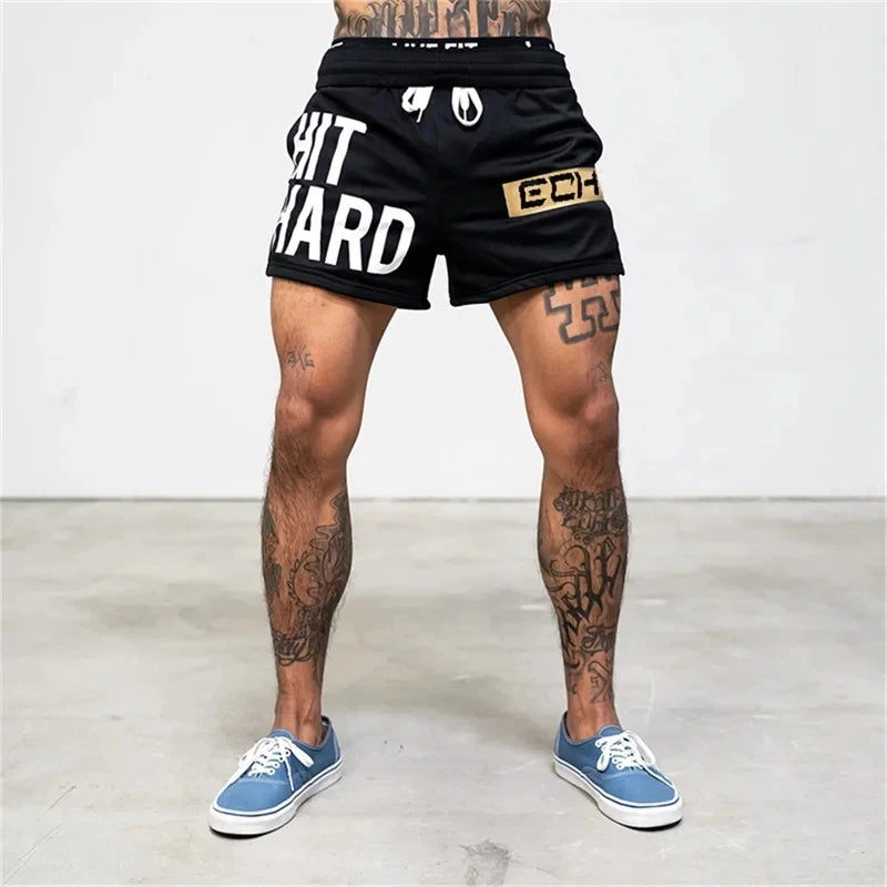 2024 Summer New Men Shorts Casual Sports shorts Fitness Exercise Beach Shorts Breathable Mesh Shorts Jogger Men's Brand shorts.