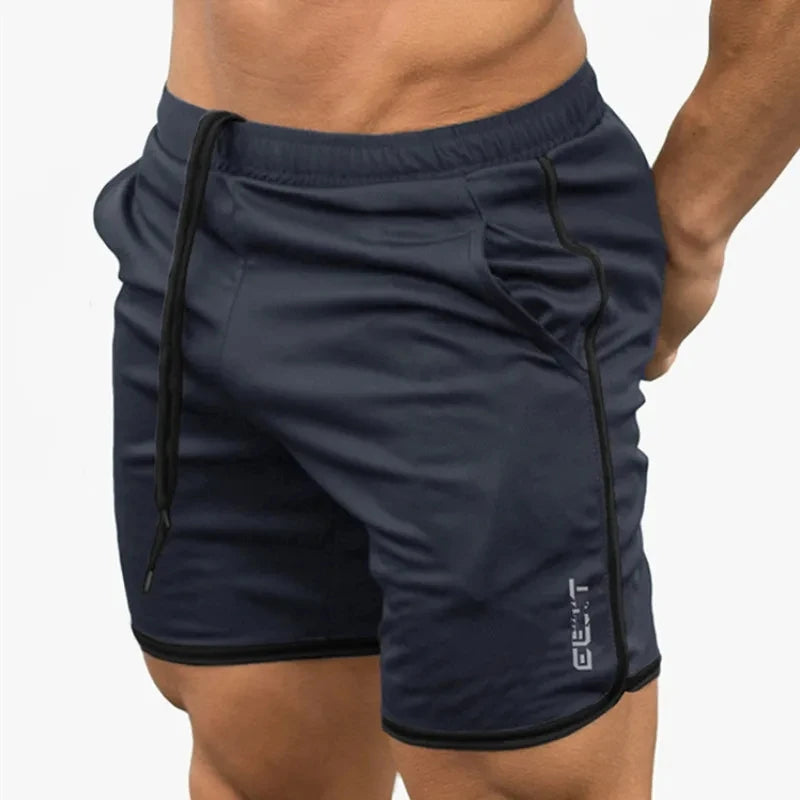 Summer Men Sports Running Shorts Training Soccer Tennis Workout GYM breathable Quick Dry Outdoor Jogging Men Elastic Shorts.