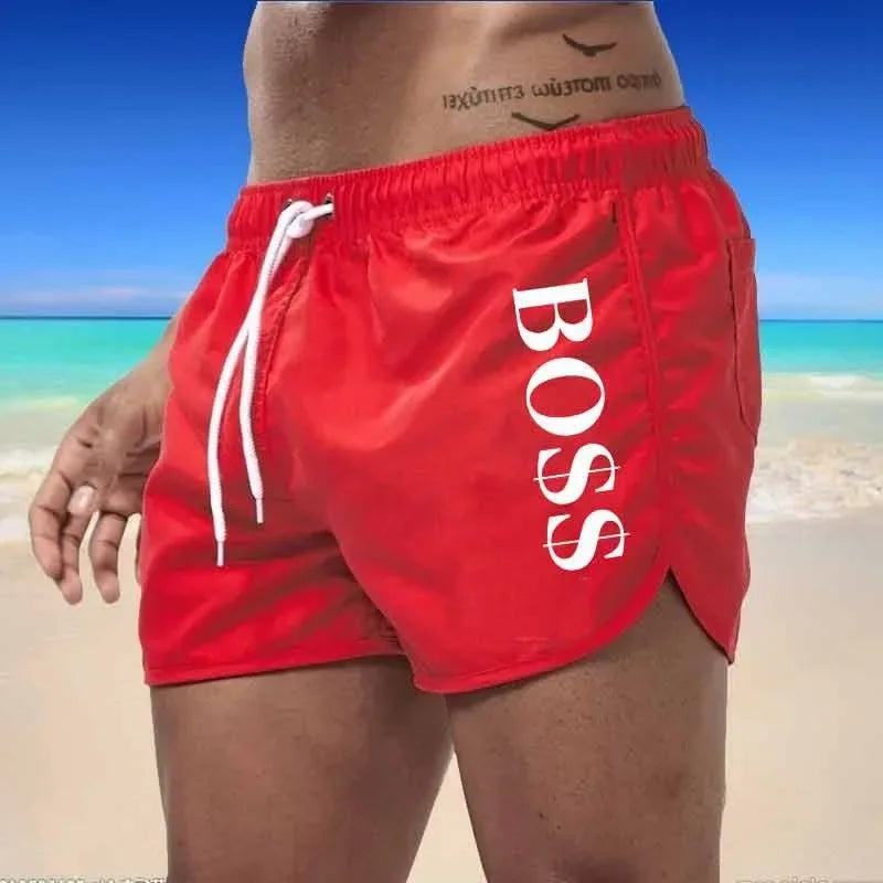 Male Men's Swimming Trunks Bathing Suit Sports Clothes  Summer Beach Shorts Mesh Lined Swimwear Man Board Shorts.