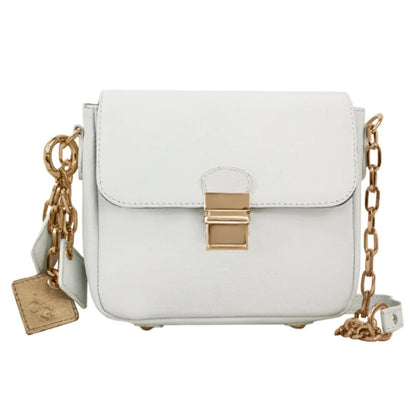 Tiny Leather Handbag -White (Option 2).