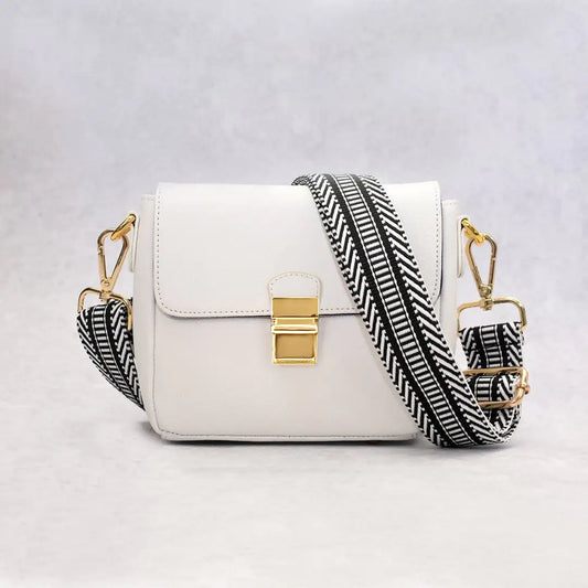 Tiny Leather Handbag -White (Option 2).