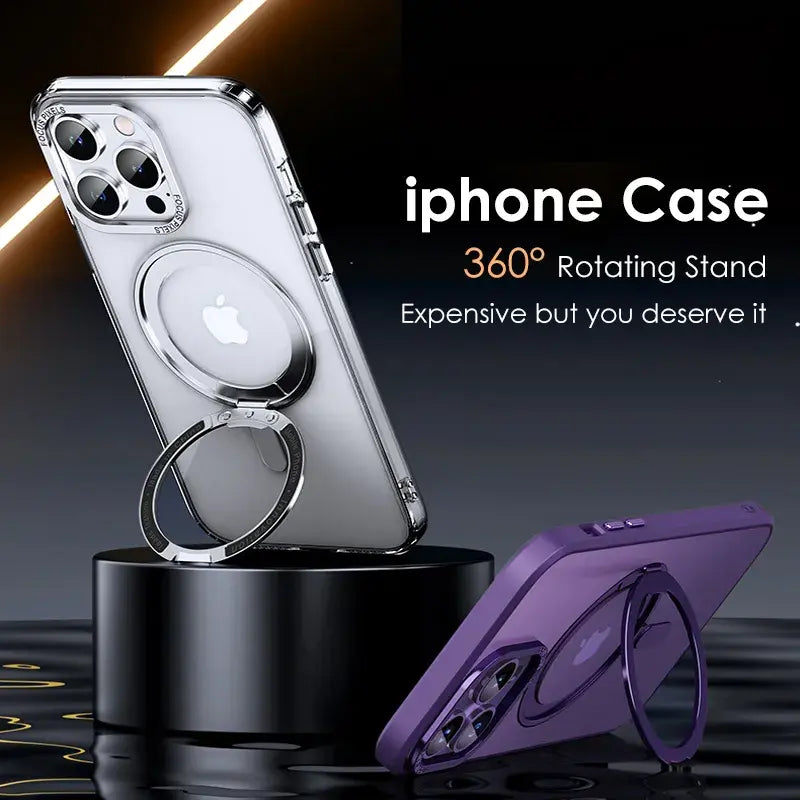 Magnetic 360° Rotation Stand Phone Case.