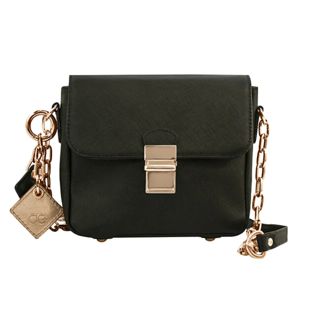 Tiny Leather Crossbody -Black (Option 1).