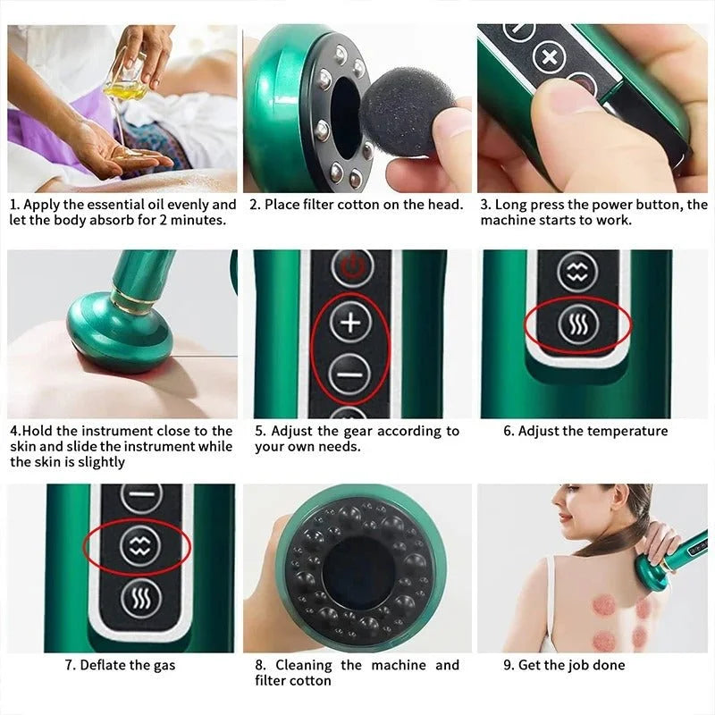 Electric Vacuum Cupping Massager.